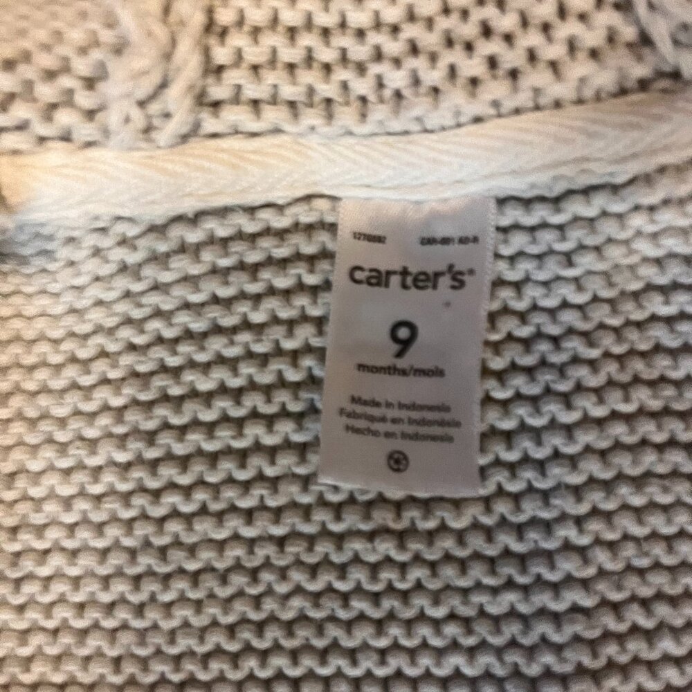 Carter’s Bear Cardigan for baby Sz 9 mon - Picture 5 of 9
